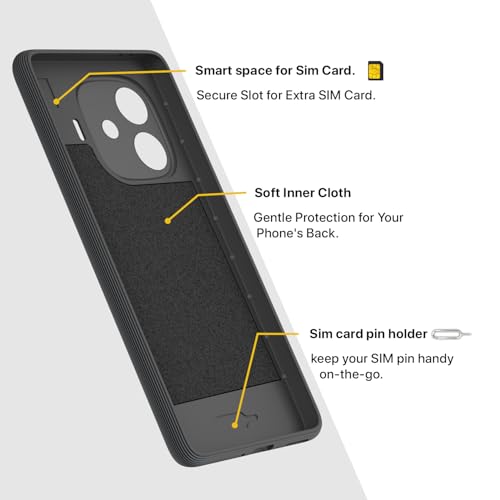 Image of Outlouders Back Cover for iQOO Neo 10R 5G / iQOO Z9 Turbo 5G / Vivo Y200 GT 5G | TPU Soft Flexible Shockproof | Full Camera Protection Back Case (Grey)