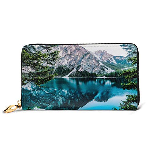 Preisvergleich Produktbild IUBBKI Hund Haustier Echtes Leder Mädchen Reißverschluss Geldbörsen Kupplung Münze Karte Telefon Geldbörse Für Frauen