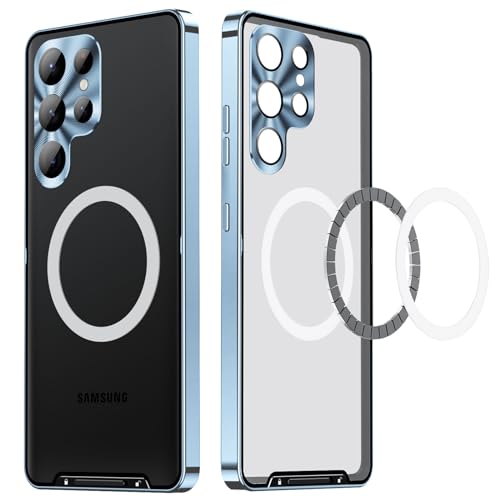 Coque Samsung S24 MagSafe en métal ultra fin avec finition translucide haut de gamme