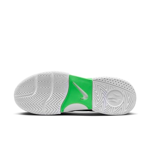 NikeCourt Lite 4 Men's Tennis Shoes (FD6574-105, White/Black/Poison Green) Size 94