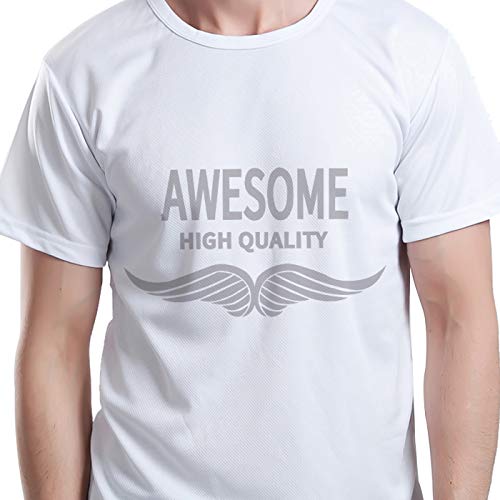 Image of RENLITONG Silvery HTV Iron on Vinyl 12Inch by 10ft Roll HTV Heat Transfer Vinyl for T-Shirt HTV Vinyl Rolls for All Cutter Machine - Easy to Cut & Weed for Heat Vinyl Design