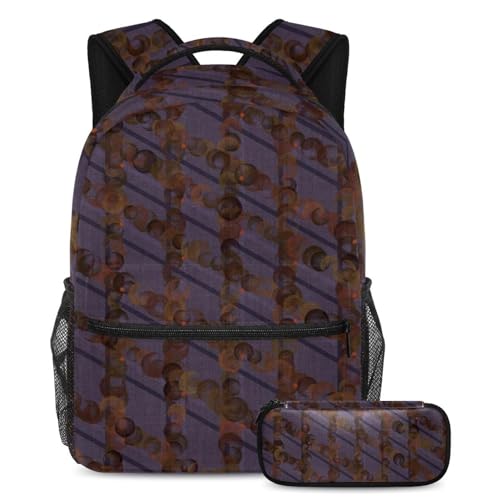 Sac à dos avec trousse multicolore idéal pour le collège et le lycée des adolescents
