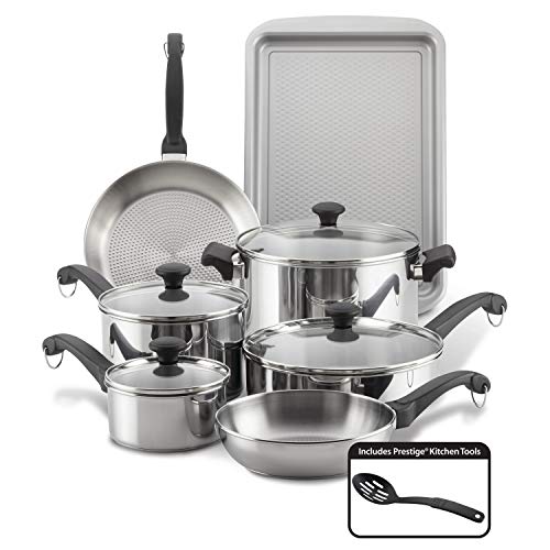 Farberware 70217 Classic Traditional Stainless Steel Cookware Pots and Pans Set Second Image