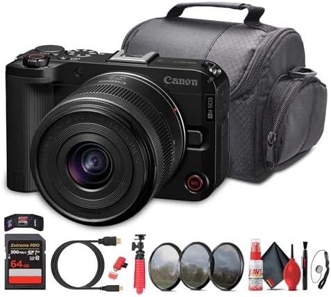 Canon EOS R50 V Camera + 14–30mm Power Zoom Lens (6895C012) | 24....