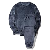 [Nutopia] スウェット 上下セット 冬 メンズ (スモークネイビー/L)