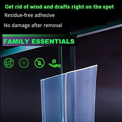 Dichtungsband Selbstklebend, Zugluftstopper Für Türen, Fenster, Multifunktions Duschdichtung, Türdichtung, Fensterdichtung,Schalldicht, Winddicht, Staubschut,45mm