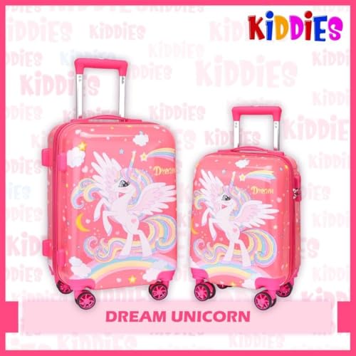 Image of ADSON Abs Kids Trolley 360 Rotating Luggage 360 Wheels Non-Breakable Exclusive Edition 20 Inch Kids Hardsided Suitcase with 4 Wheels, 360 Wheel Travel Trolley Bag