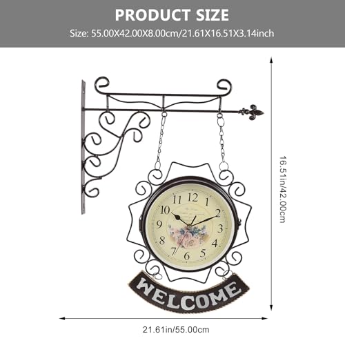Horloge murale silencieuse pour pub et bar décoration rétro