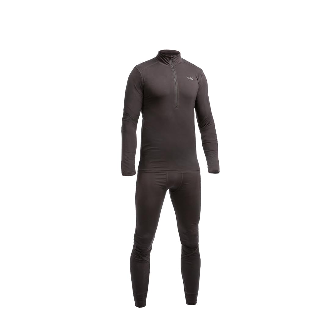 ARRAK OUTDOOR Ultra Bamboo Long Underwear Set Men, Crafted From Bamboo Viscose, Super Soft, Comfy, Breathable, Sustainable Everyday Essentials, Two-Piece Set, Arrak Elastic Band at The Waist Black