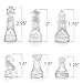 Gamie Premium Glass Chess Set, 10 Inch - Elegant Design - Durable Build - 32 Frosted and Clear Pieces - Felted Bottoms - Easy to Carry - Stable & Fully Functional for Chess Lovers