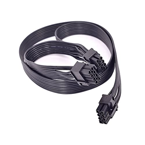 iHaospace PCI-e 8Pin 1 to 2 Port 6+2pin Spliter Power Supply Cable Dual PCIe 8 Pin 6Pin for Corsair CX850M CX750M CX600M CX500M CX430M