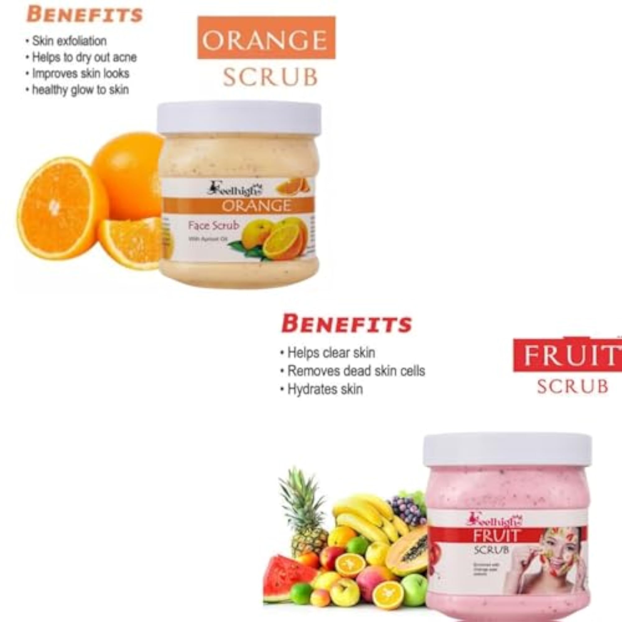 Orange Scrub with Apricot Oil, 500ml