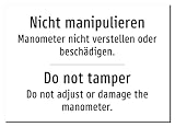 50872-DEEN-T-10 | Nicht manipulieren/Do not tamper Schild