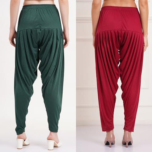 Image of Buy That Trendz Patiala Salwar for Women Relaxed Fit Viscose Patiyala Salwar Harem Bottom Pants