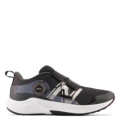 New Balance Kid's Dynasoft Reveal V4 Boa Running Shoe,Blacktop/Black,7 Wide Big Kid by New Balance - Used condition - Image 2