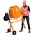 Fujampe 5 Cu Ft Electric Cement Mixer, 2/3 Hp Portable Electric Concrete Mixer Machine 140L Wheelbarrow Concrete Mixing Tools for Stucco Mortar (Steel)
