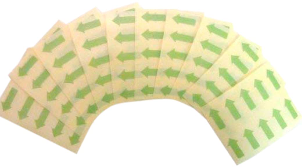 Etiquetas Para Imprimir México 100 Etiquetas, 20x10mm Flecha Forma, Verde Claro, Extraible / Adherencia BAJA Código De Color PEGATINAS, Autoadhesivo Adhesivo Etiquetas Colores Etiquetas De Papel Para Imprimir