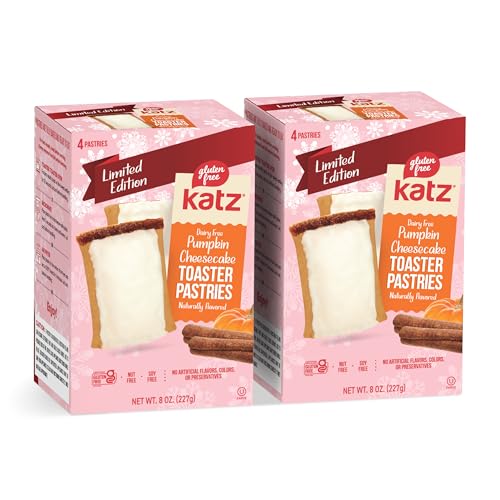 Katz Gluten Free Pumpkin Cheesecake Toaster Pastries. Limited Edition Fall
