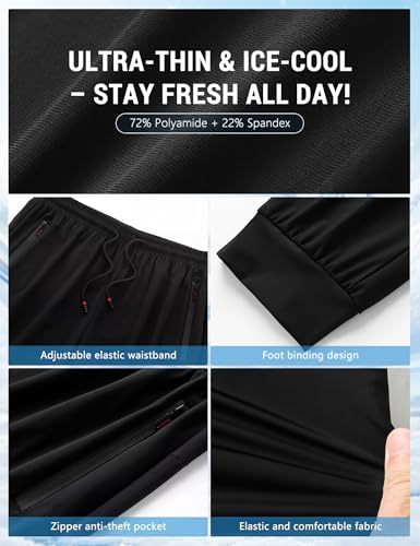 Image of Venzina Women's High Waist Straight Leg Pants, Lightweight Quick-Dry & ICY Cool Trousers for Business Casual, Office. Travel, Work, Elegant Comfort Everyday