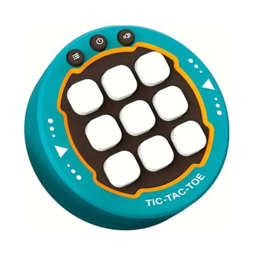 ¡BASTA! Tres en Raya Electrónico Portátil | Juego de Mesa y Viaje | 3 Modos de Juego – 1 Jugador vs Máquina, 2 Jugadores y Modo Memoria | Juego Educativo para Niños y Adultos