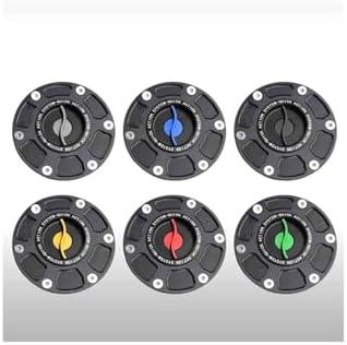 Gas Fuel Tank Cap Keyless Quick Release Motorcycle Tank Fuel Cap Gas Case Fit for Aprilia RS660 Tuono 660 RS125 RS250 RSV1000 Shiver 750 Accessories (Red-I)