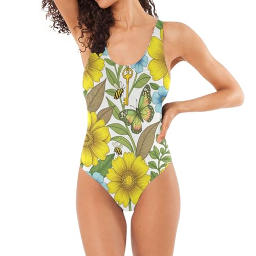 Maillot de bain dos nu femme U-back maillot une pièce slim fit
