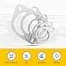 CHRYMUM 2 PCS Car Exhaust Gasket, 2.25
