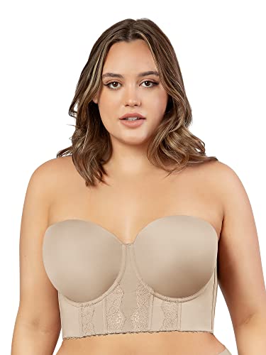 PARFAIT Elissa P50116 Women's Full Bust and Full Figure Strapless Longline Bra2