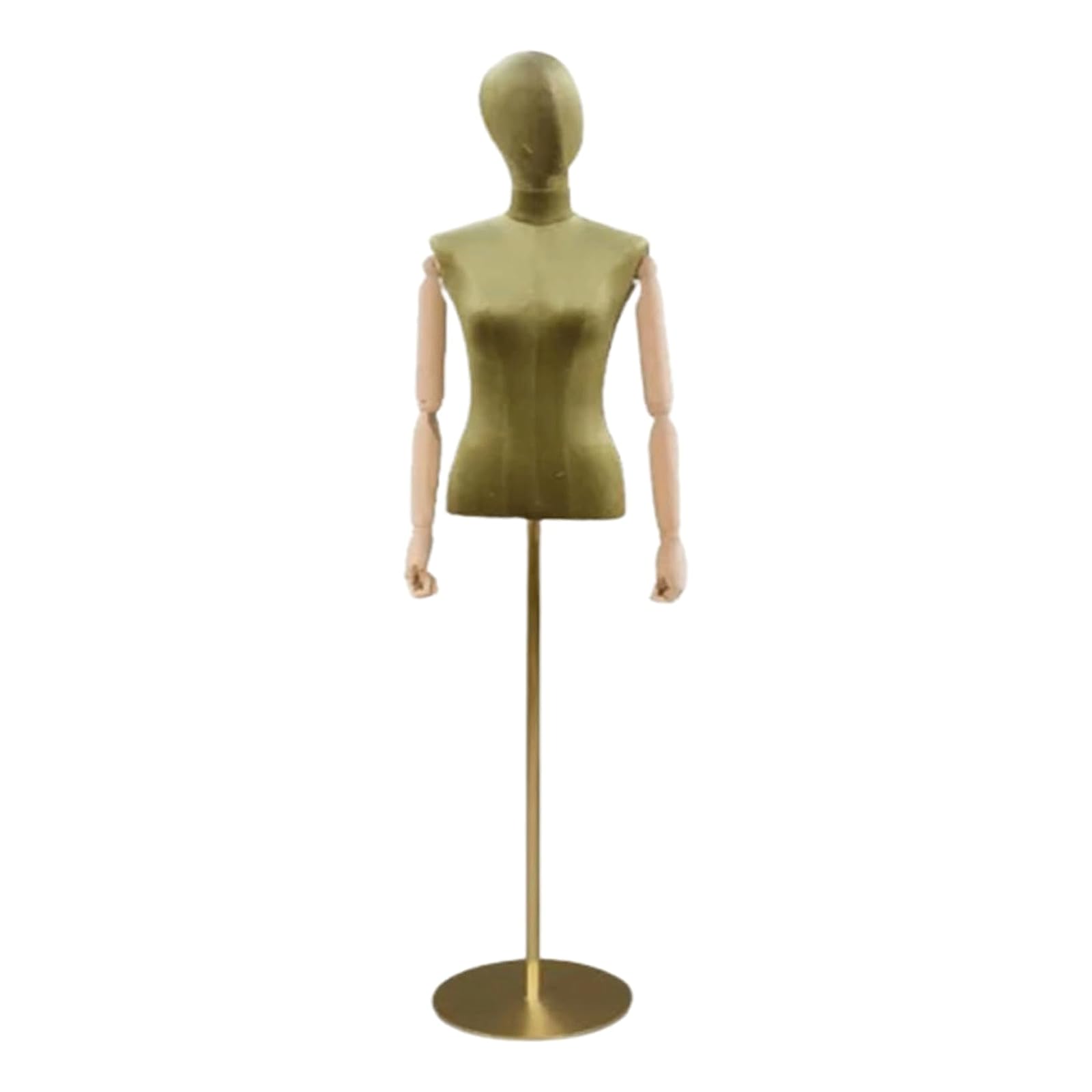 Sjdopulse Women's Half Body Manikin With Head And Arms Mannequins Tailor Mannequin Body Unique Shiny Mannequin Torso