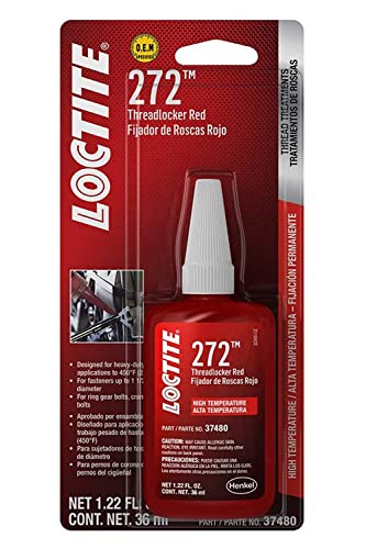 Loctite 37480 272 Red High Temperature Threadlocker Bottle, 36-Milliliter