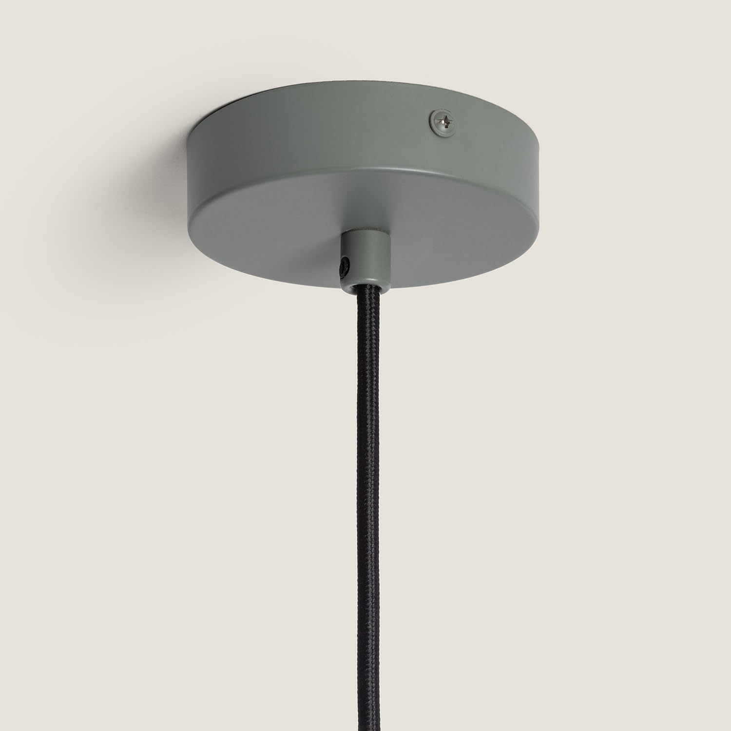 LEDKIA Lámpara Colgante Metal y Madera Wawak Verde Celadón