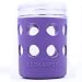 Brew Armor Silicone Mason Jar Sleeve 16 oz. (Pint) Wide-Mouth by Brute Kitchen (2 Pack) (Acai Purple)