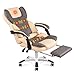 Produktbild LIULIFE Drehstuhl 1795/5000 Chef Büro Computer Stuhl Home Liegender Drehstuhl PU Leder Sitz Ergonomie Höhenverstellbar Drehstuhl,White-WithFootrest-WithMassageFunction