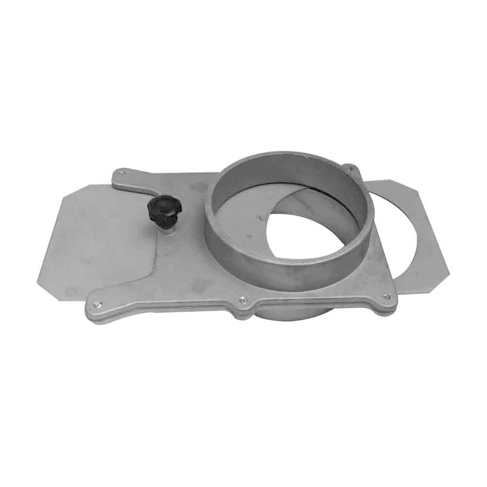 BIG HORN11437 4-Inch Self Cleaning/No Clog Aluminum Blast Gate for Vacuum/Dust Collector