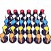 ezqnirk 30pcs 5color WH148 Potentiometer knob Cap(Copper core) 15X17mm 6mm Shaft Hole AG2 Yellow Orange Blue White Red 5color*6PCS=30PCS