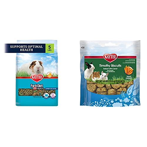 Kaytee Forti Diet Pro Health Guinea Pig Food and Baked Carrot Treats