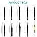 Precision Tweezers Set 10 Piece, ESD Safe Anti-Static Stainless Steel Kit with Case & Pry Tool for Electronics Repair, PCB Soldering, Jewelry Making, Watch Repair, Lab and Craft Work