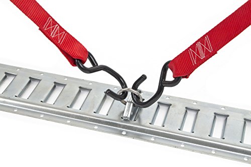 Powertye E-Track O-Ring Fittings - Heavy-Duty 1.5In Diameter O-Ring - 2,000 Lb Working Load Limit / 6,000 Lb. Breaking Strength - 6-Pack #TOP3