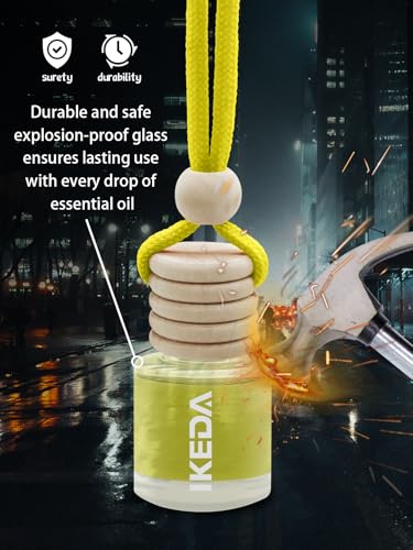 Image of Car Air Freshener, Car Fresheners for Men & Women, 45+Day Long Lasting Fragrance Hanging Air Fresheners Scents, with Clip, Perfect for Auto and Home,Christmas,10ml, Lemon
