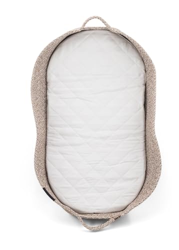 Image of Hygge + Cotton & Felt Basket, Ultra Durable and Sustinable Material, Easy to Clean and Store, Great for Baby Changing Station, Dog & Cat Bed Too! (Taupe)
