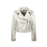 BATA Biker de mujer en tela plateada
