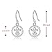 Sterling Silver Petite Filigree Fleur De Lis Design Dangle Drop Earrings
