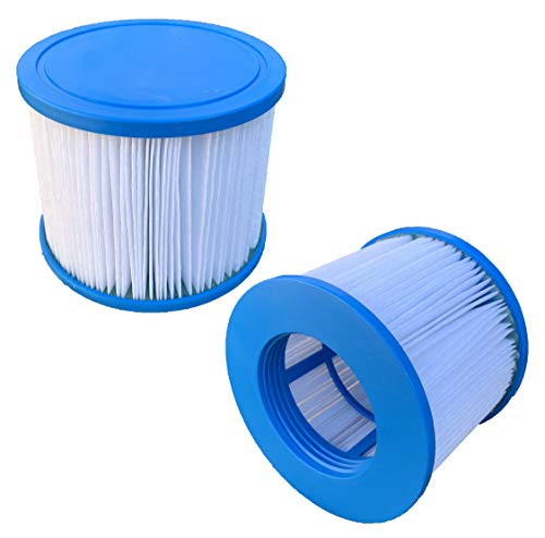 Happy HHTCS10 Replacement Hot Tub Filter Compatible with CleverSpa Tubs Inflatable Clever Spa (2 PACK)
