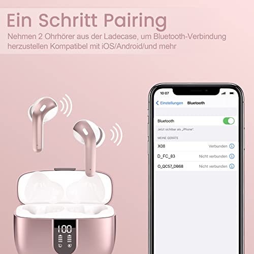 RMAI Bluetooth Kopfhörer In Ear, Kabellose Kopfhörer mit HiFi Stereo Sound, 40 std Spielzeit, IPX7 Wasserdicht Bluetooth… - Image 8