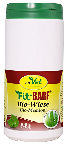 cdVet Naturprodukte Fit-BARF Bio-Wiese 700 g - Hunde - Bio-Kräuter-Kombination - Quelle für Mineralien, Vitamine und Spurenelemente - Basen-Regulation - Vitamine - Rohfütterung - BARFEN -