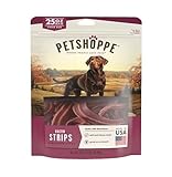 Bacon Strips Dog Treats, Real Bacon, Soft and Chewy, 25 oz Bag, Made in USA (Pack of 2)