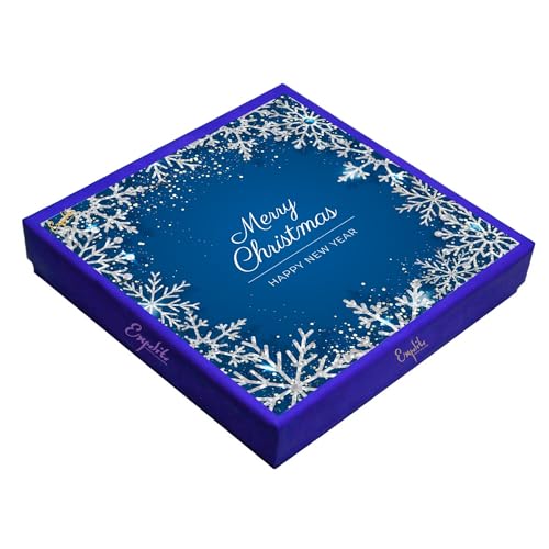 Image of Expelite Merry Christmas and Happy New Year Chocolate Gift for Wife -25 Pc Merry Christmas and Happy New Year Chocolate Gift for Girlfriend, Boyfriend, Husband & Wife