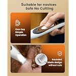 oneisall Low-Noise Dog Paw Trimmer with LED Light, Paw Trimmer for Dogs &Cats 0.8inch/20mm Wide Blade, 35dB Cordless Electric Pet Paw Grooming Clippers for Paws, Ears, Face, Rump - Image 6