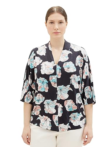 TOM TAILOR Shirt avec Motif Femme en maille douce et finitions haut de gamme