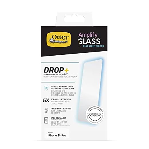 OtterBox AMPLIFY GLASS ANTIMICROBIAL BLUE LIGHT Screen Protector for iPhone 14 Pro Max (ONLY)